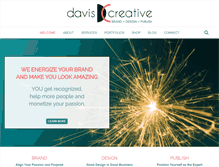 Tablet Screenshot of daviscreative.com